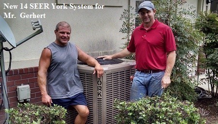 New 14 SEER York System for Mr. Gerhart