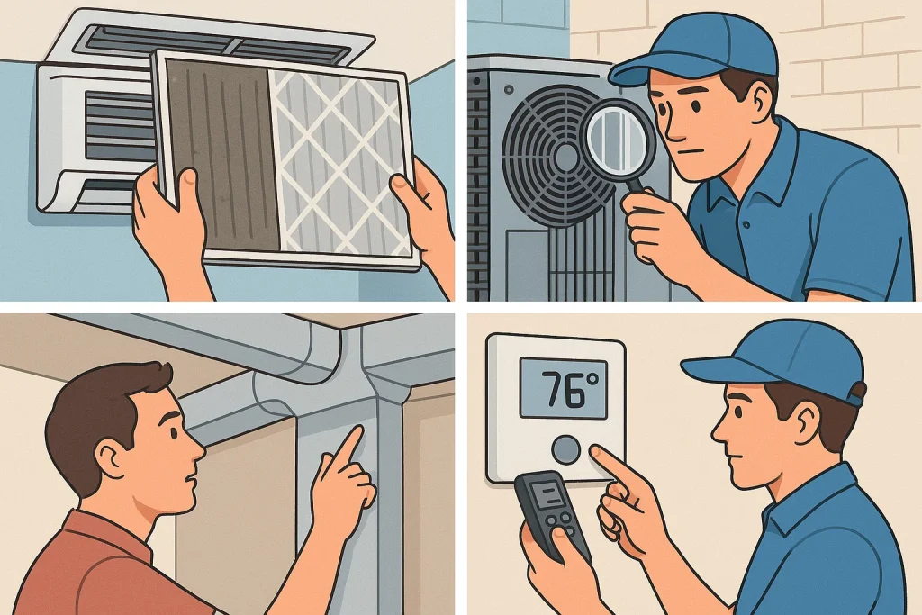 Any info graphic of different things to do to prepare for your AC unit for winter